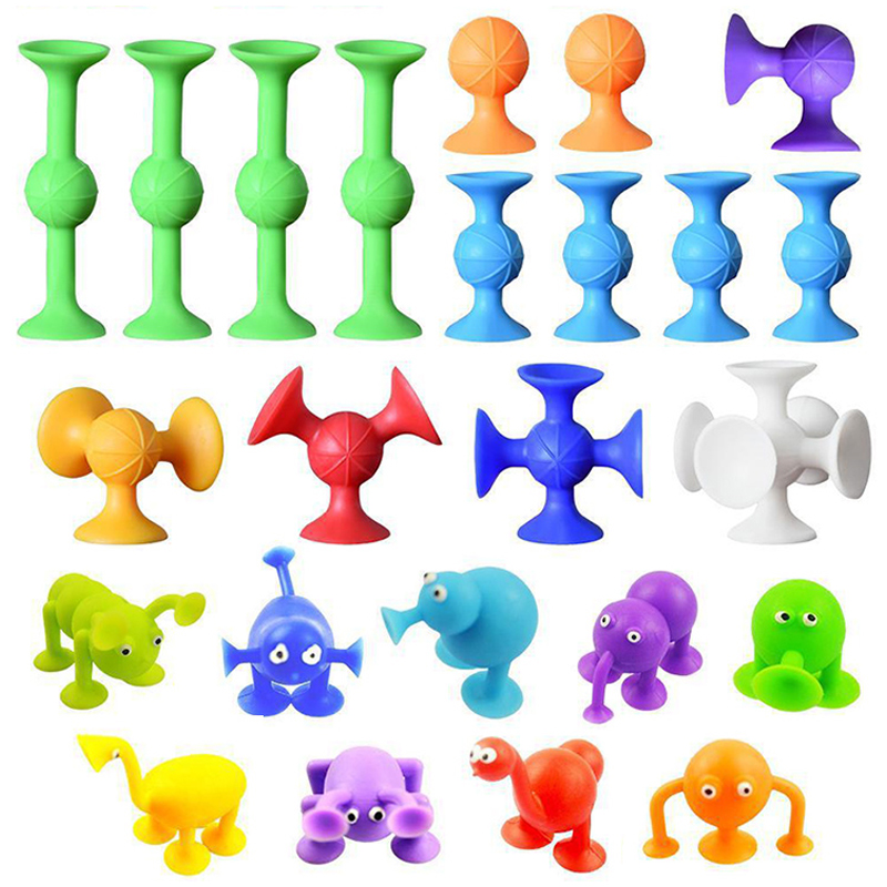 Mềm Silicone Sucker phổ biến phi tiêu đồ chơi tự làm động vậtcon người Silicone Sucker mô hình lắp ráp giải nén phi tiêu ném trò chơi cho trẻ em