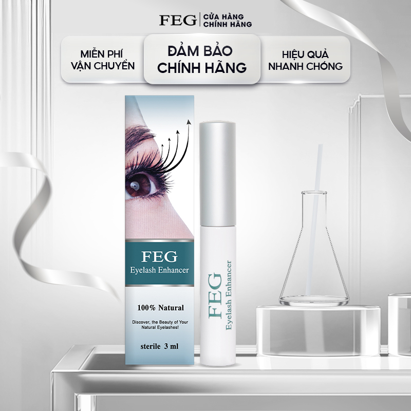 Dưỡng mi toàn diện feg eyelash enhancer ban ngày - dưỡng mi dài, cong vút, giảm gãy rụng