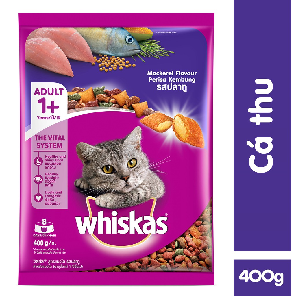 Thức ăn mèo Whiskas dành cho mèo lớn túi 1.2kg