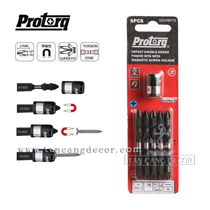 Bộ 5 Mũi Bắt Vít ProTorq 65mm -Vòng Nam Châm Tới Hạn