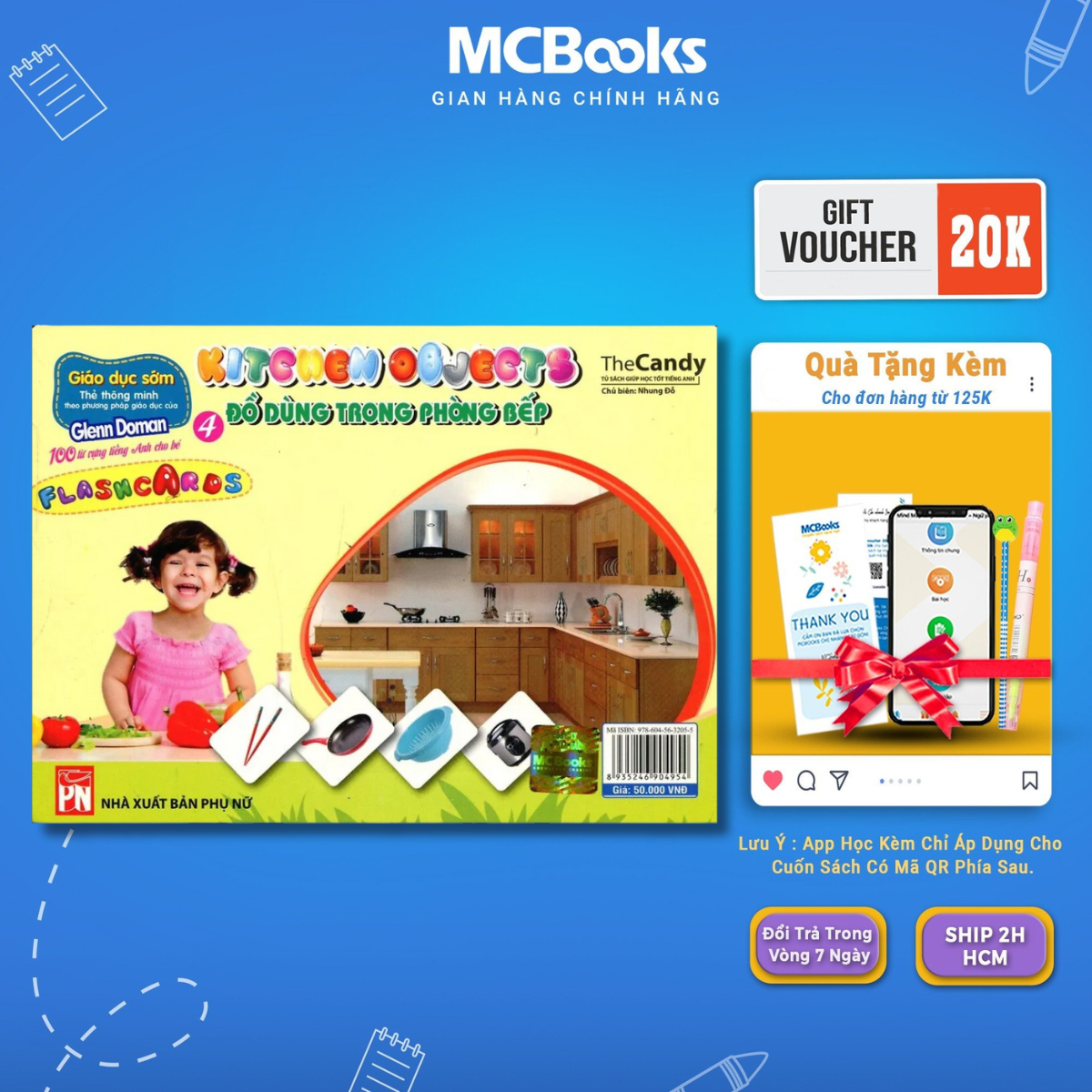 Sách - flashcard dạy trẻ theo phương pháp glenn doman - đồ dùng trong phòng bếp - mcbooks
