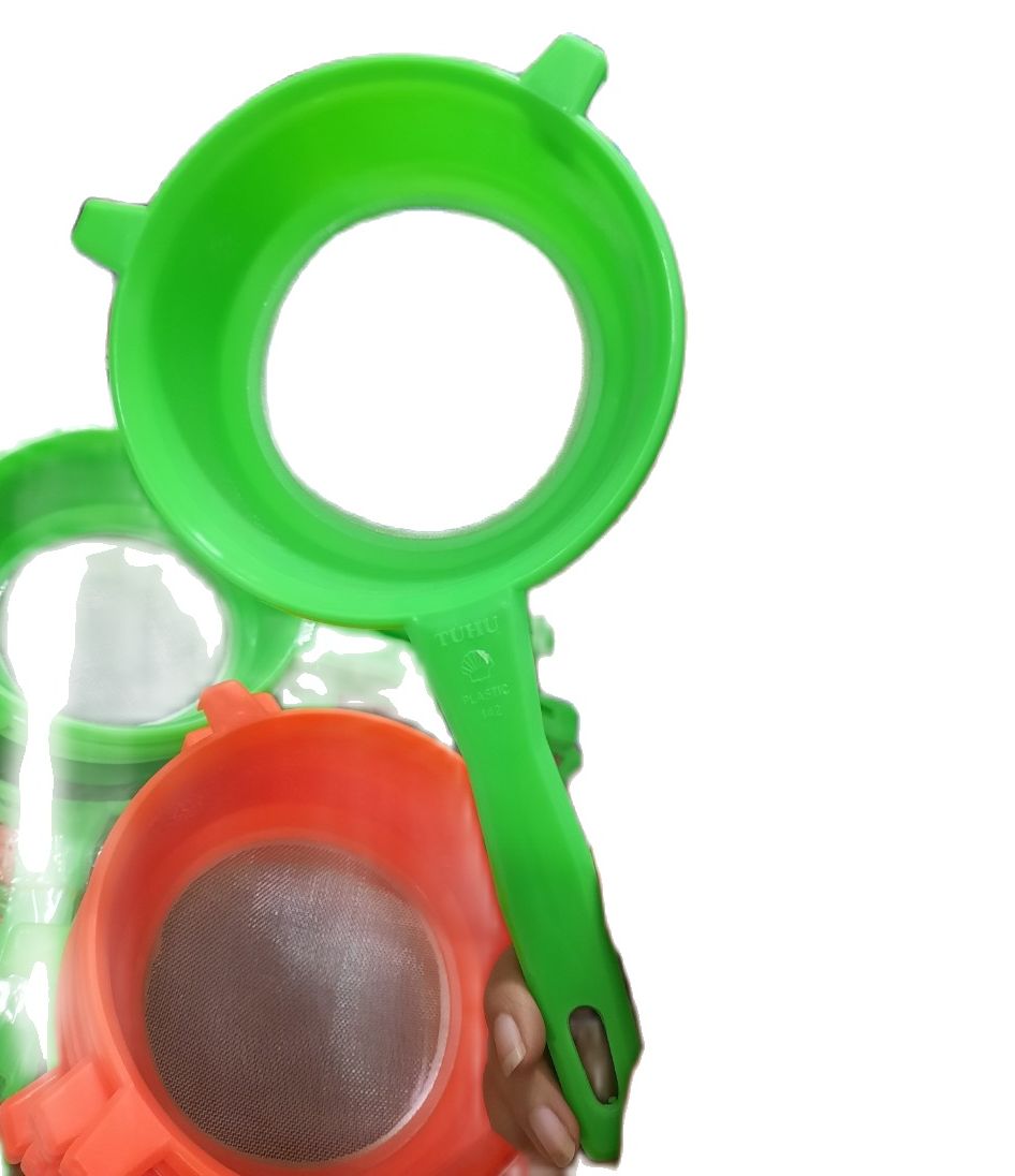 Rây bột nhựa, rây lọc thực phẩm cán nhựa 14cm