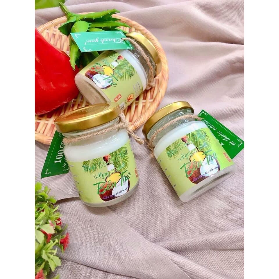 COMBO 3 LỌ TINH DẦU DỪA BẾN TRE THƠM NỨC NẤU THỦ CÔNG