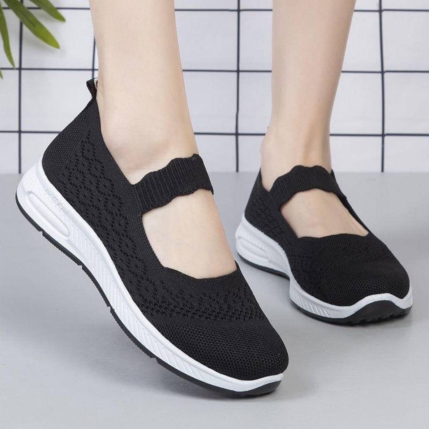Giày thể thao nữ vải thun êm chân