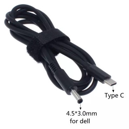 Đầu sạc PD 100W chuyển đổi cổng USB Type C sang nguồn điện DC 4.5x3.0mm / 4.5*3.0mm chuyên dụng cho laptop Dell HP MSI