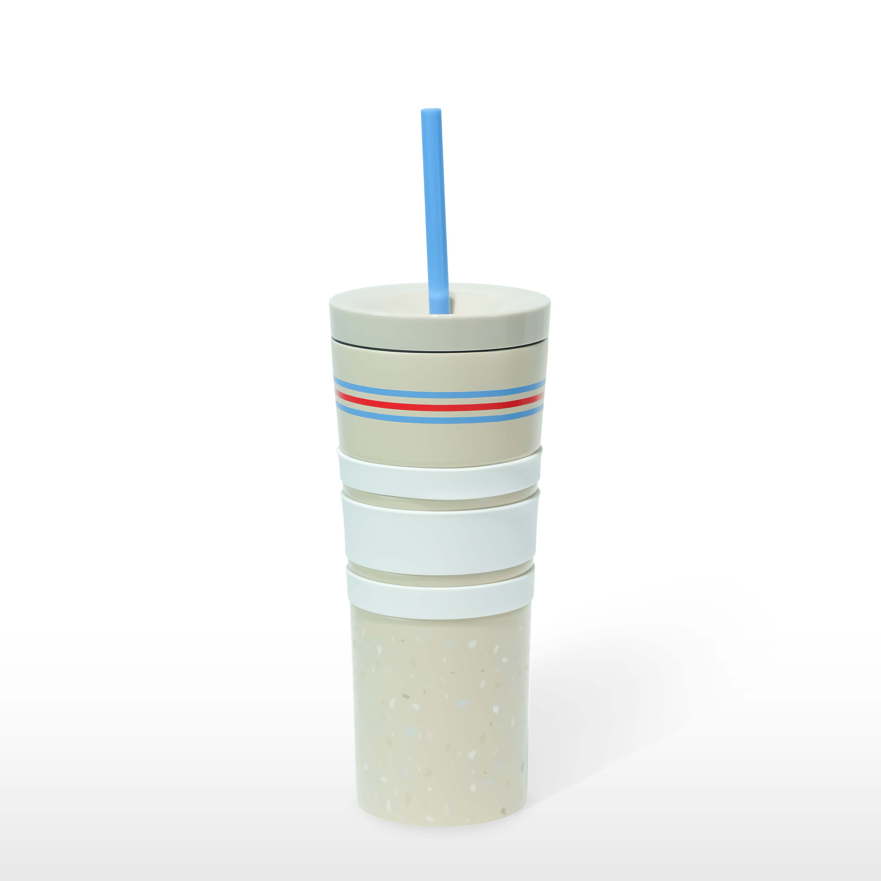 Ly Starbucks Cold Cup 16Oz (473ml) SS NATURAL SUM TERRAZZO