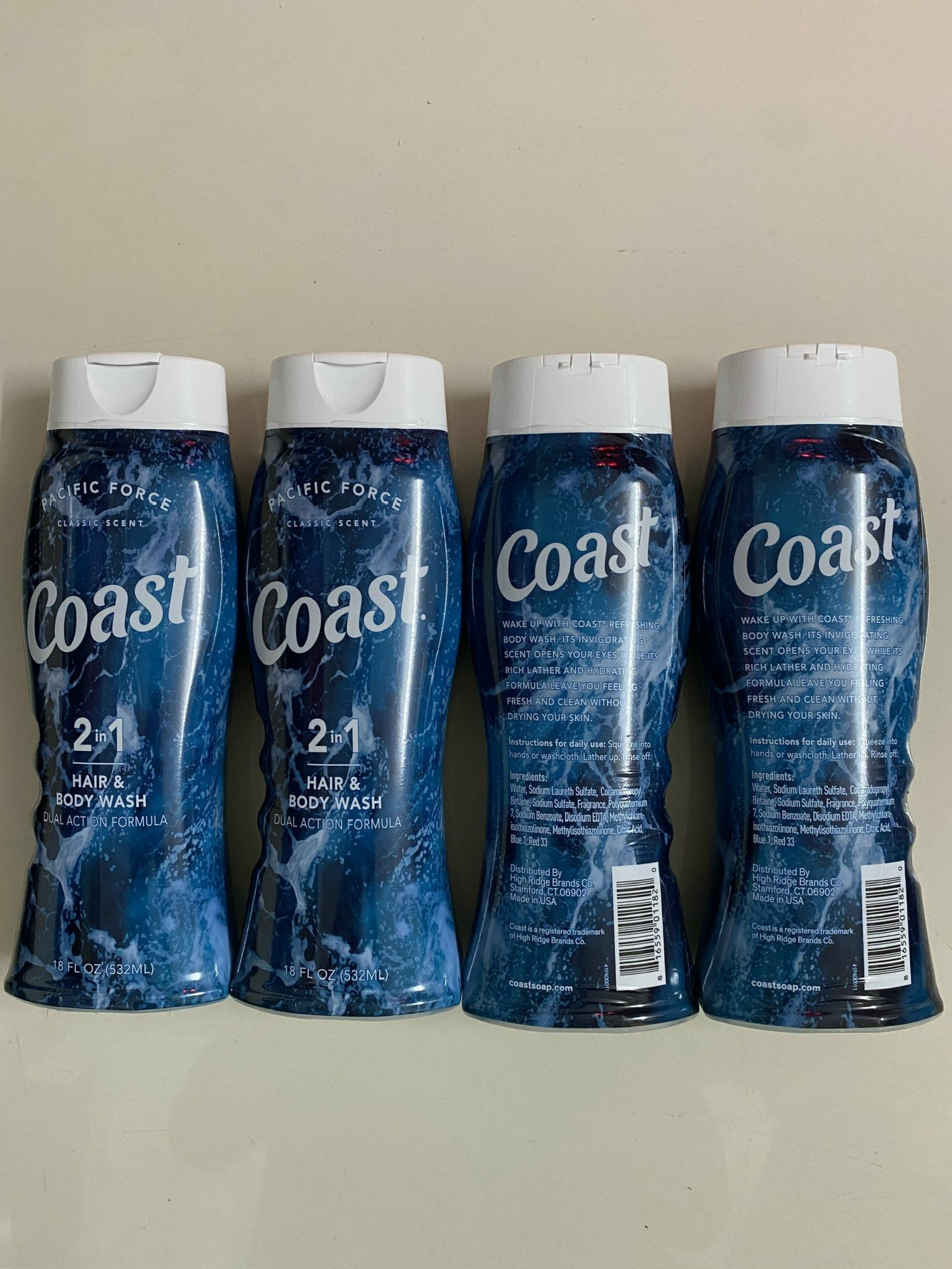 Sữa tắm gội coast classic scent dành cho nam 532ml