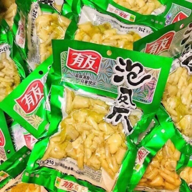 10 Gói chân gà cay yuyu 100g giá tiết kiệm