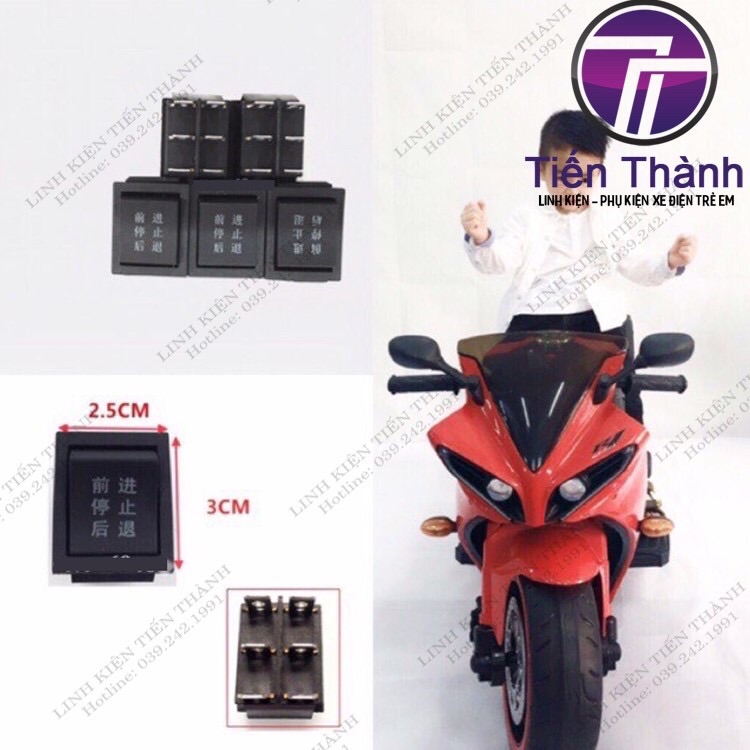 Công Tắc Tiến Lùi 3 Chế Độ Dành Cho Ô Tô Điện, Xe Máy Điện Trẻ Em