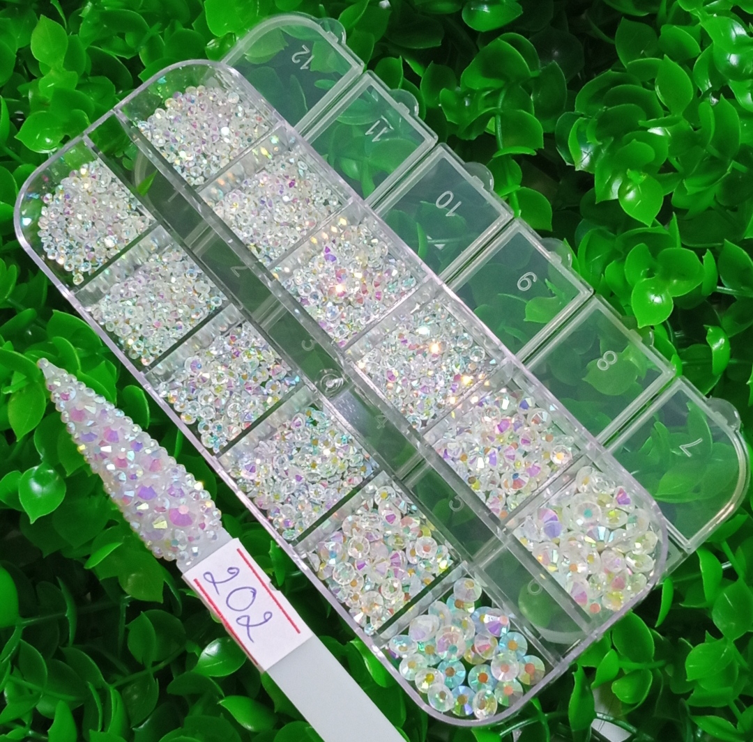 Đá nail ] khay phân size 1440 viên
