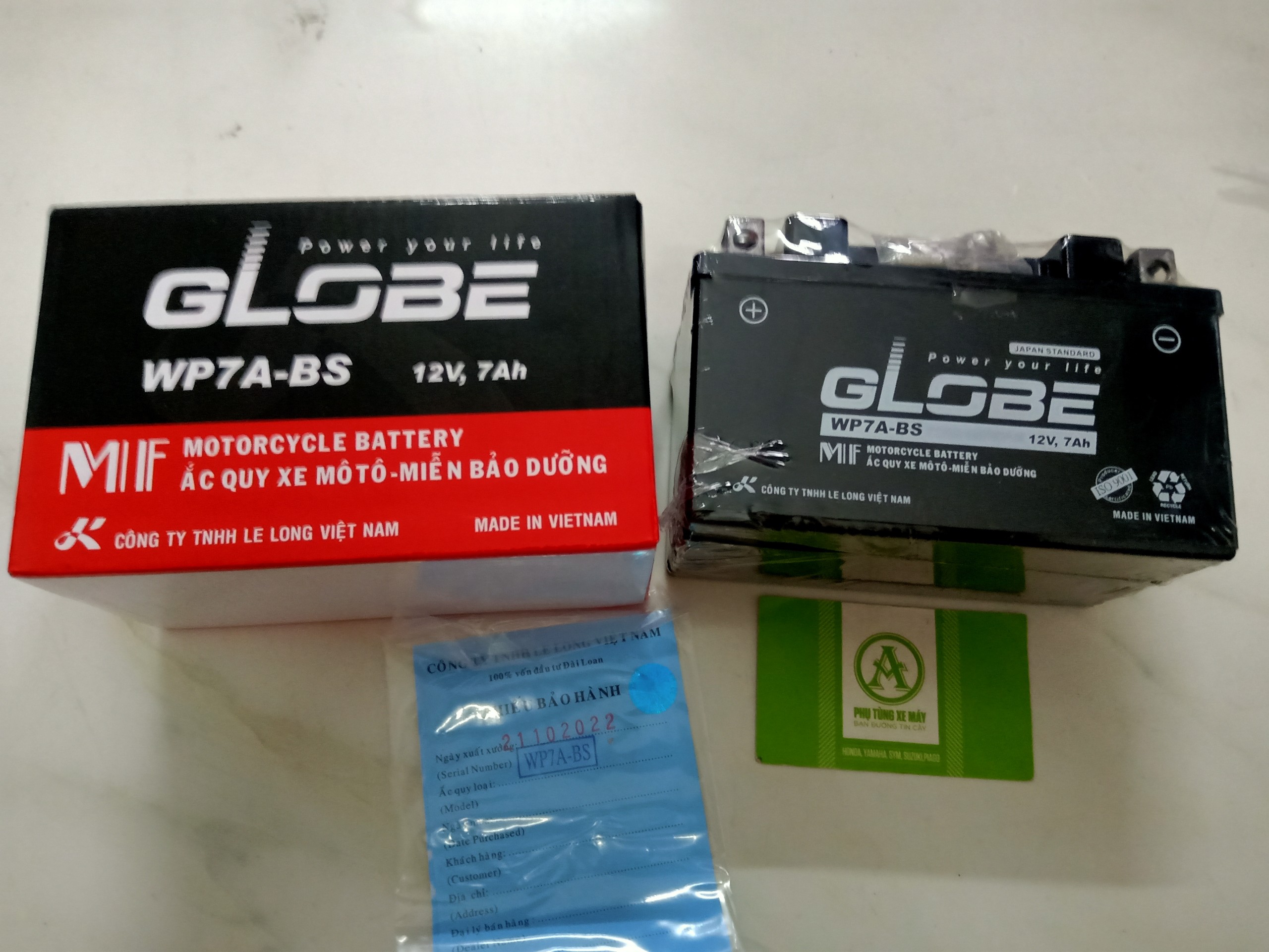 Bình globe wp7a-bs