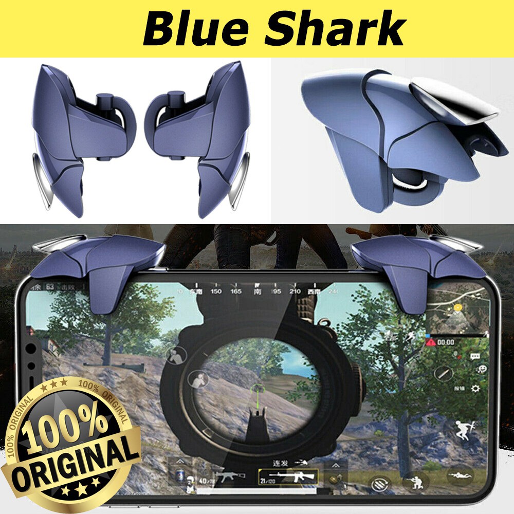 Combo 2 nút bắn PUBG blue shark bản mới