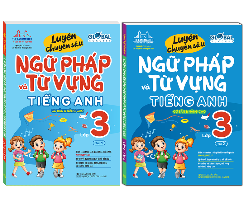 Combo 2C GLOBAL SUCCESS Luyện chuyên sâu ngữ pháp và từ vựng tiếng anh lớp 3