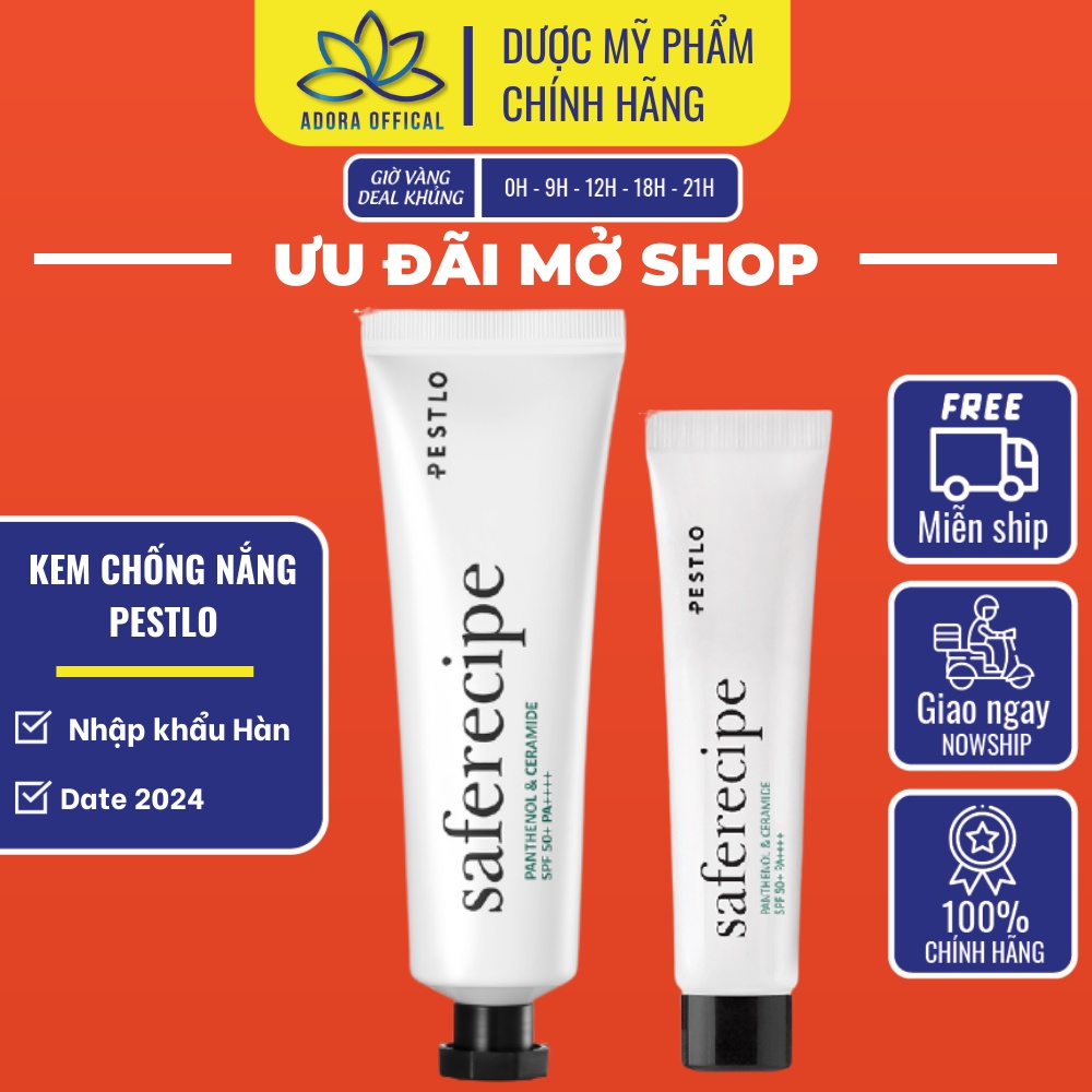 Kem chống nắng PESTLO Saferecipe panthenol &creamide spf +