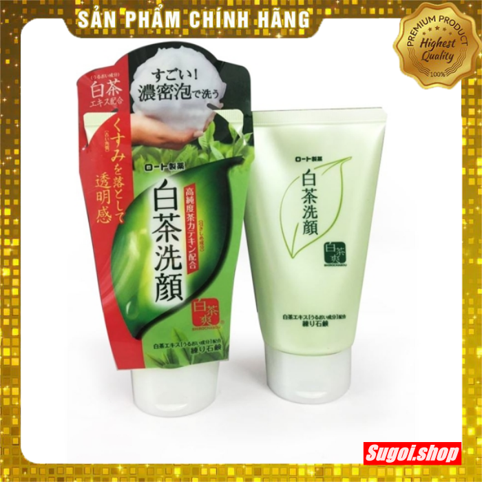 Sữa rửa mặt Trà xanh Rohto Nhật Bản trắng da.