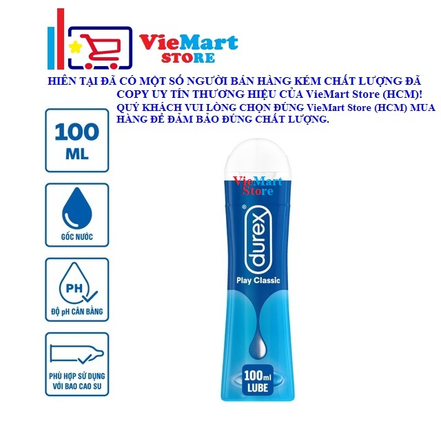 Gel bôi trơn durex play classic 100ml / chai
