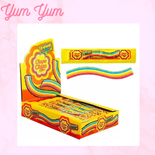 Kẹo Dẻo Cầu Vồng Chupa Chups Hộp hương vị trái cây 48 Dây