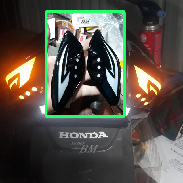 Nắp xi nhan sau xe wave A độ họa tiết