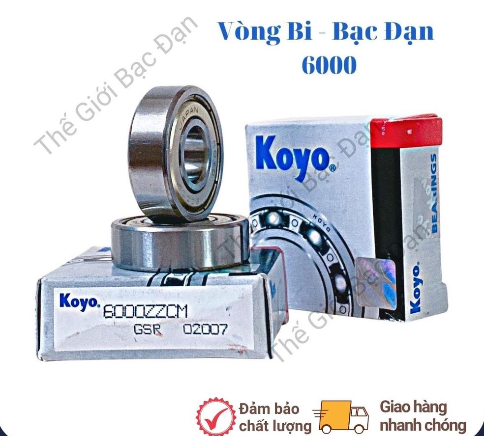 Combo 10 vòng bi bạc đạn 6000 zzcm koyo -hàng đẹp - chất lượng cao-thế giới bạc đạn
