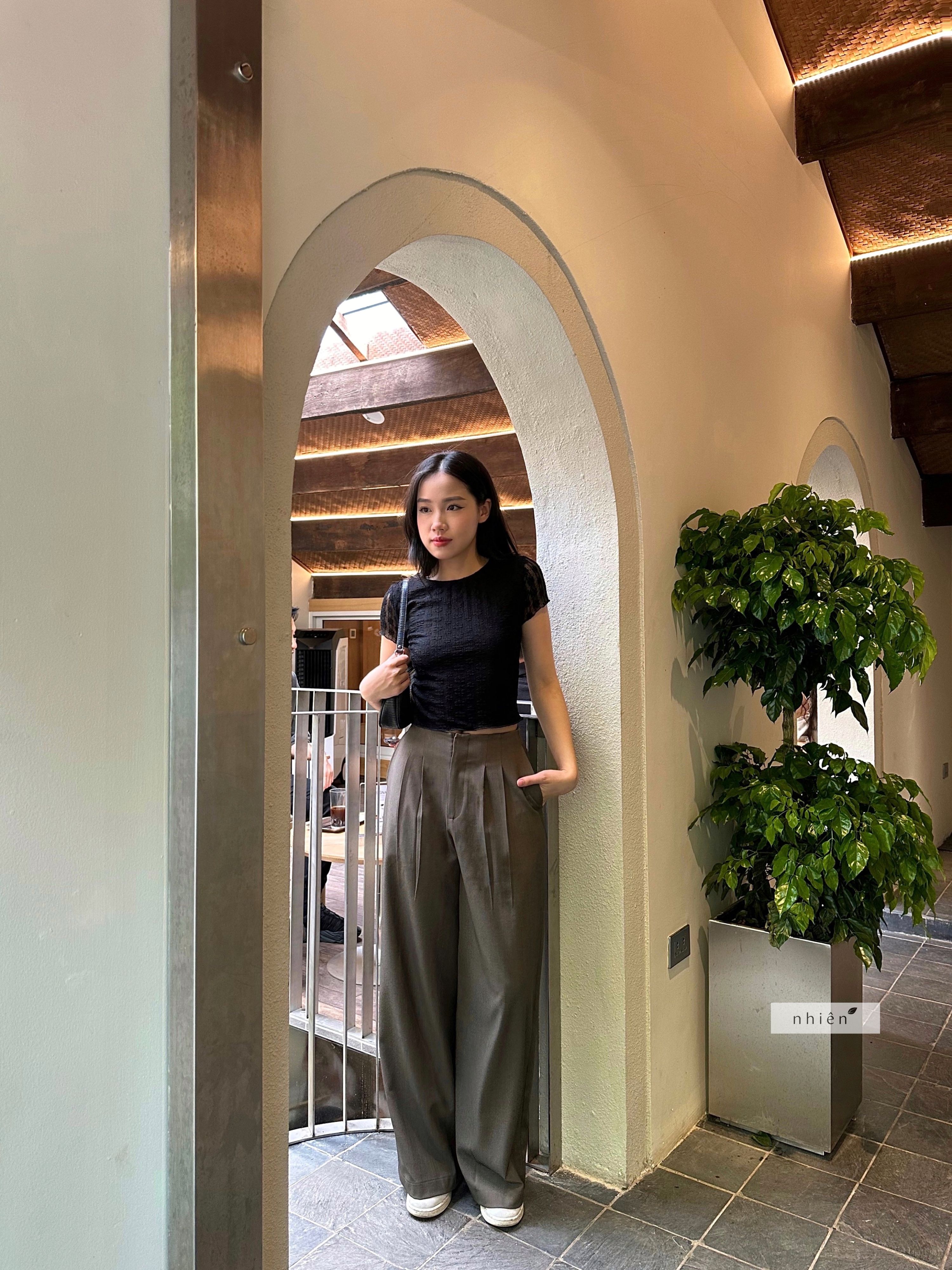 Quần tây ống rộng - quần tây nữ kiểu mới nhienofficial BQ128