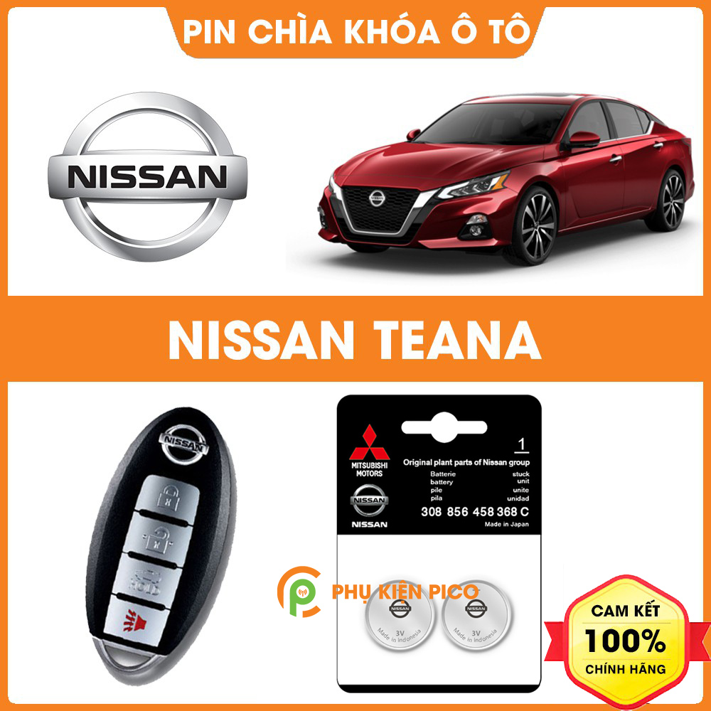 Pin chìa khóa ô tô Nissan Teana chính hãng sản xuất theo công nghệ Nhật Bản – Pin chìa khóa Nissan Teana
