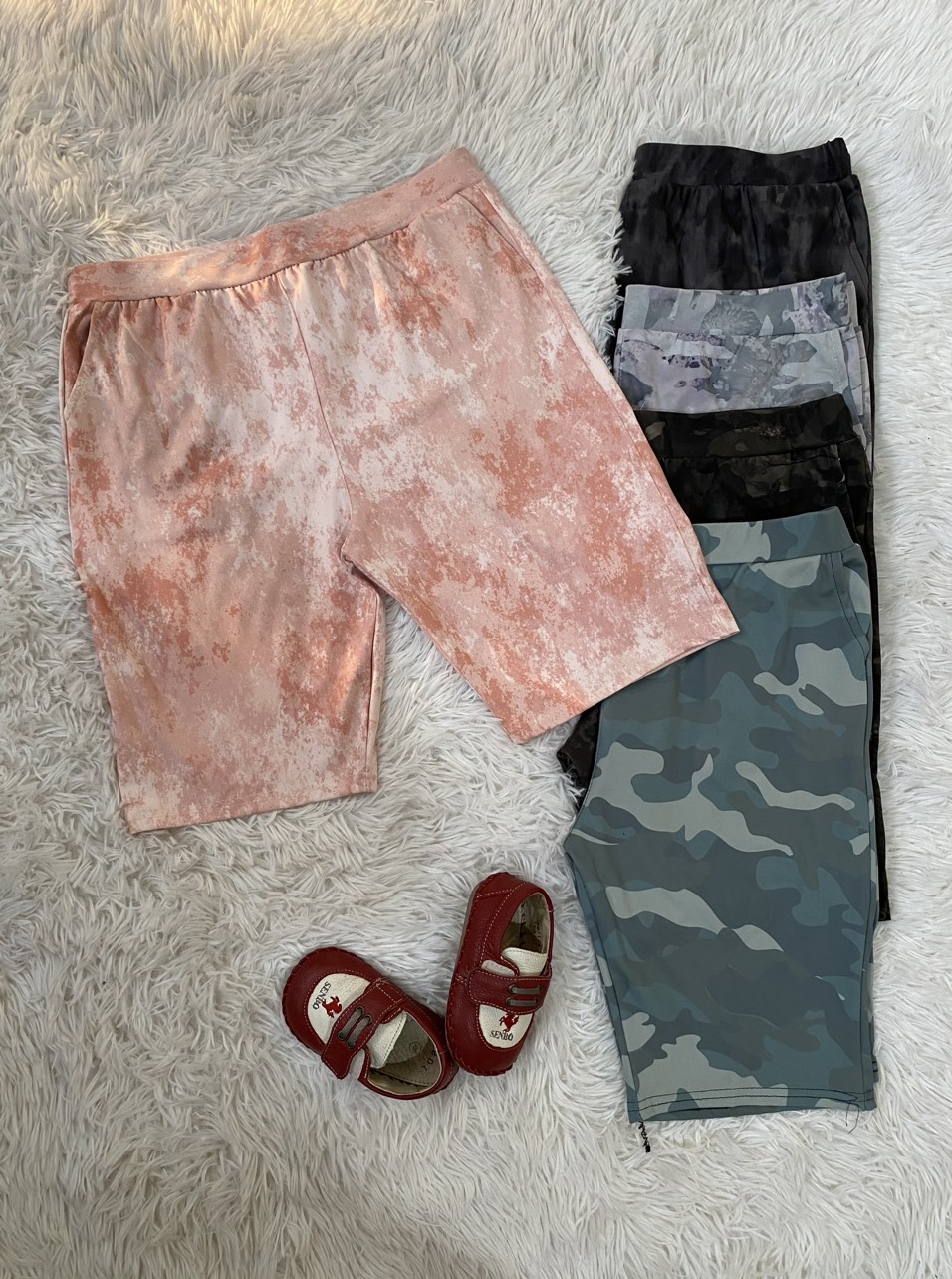 Quần ngố woass loang nữ - quần đùi ngố siêu rẻ - quần ngố legging nữ