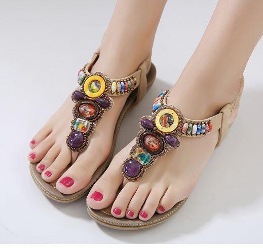 Giày sandal thổ cẩm siêu sang chảnh - SD85