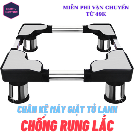 Chân đế máy giặt - giá đỡ tủ lạnh - chân đế tủ lạnh đa năng inox cao cấp nhiều kích thước - kệ chân máy giặt máy lạnh chịu lực siêu tốt