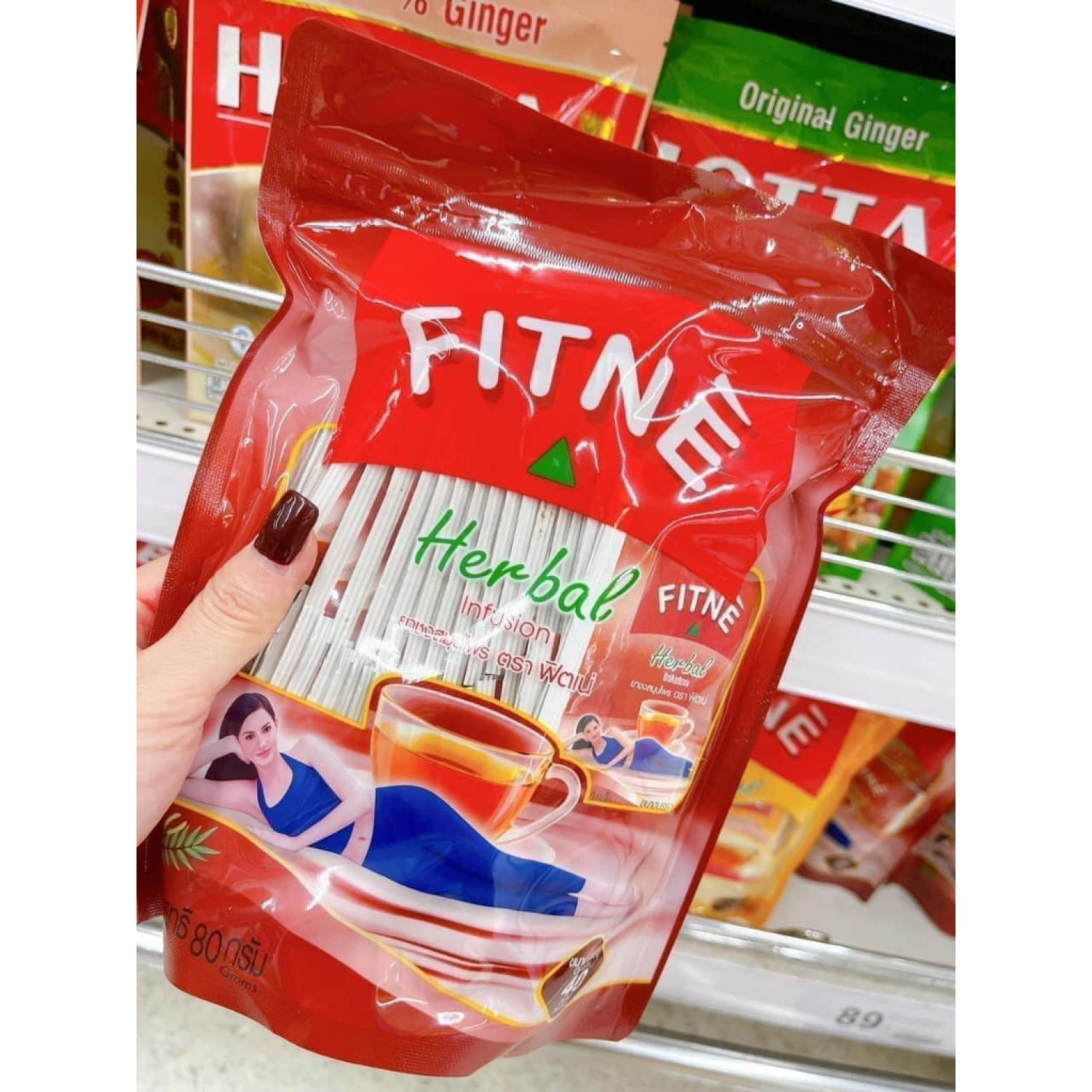 Trà thải mỡ nguyên vị fitne herbal thá¡ lan loại 40 túi lọc