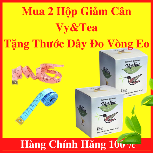 [MIỄN PHÍ SHIP]  [HCM]Bộ Đôi 2 Hộp Trà Giam Cân Vy và tea tea- Hàng mới cập nhật liên tục - Giảm cân VyTeaa Tặng Kèm Thước Dây Đo Cực Xịn