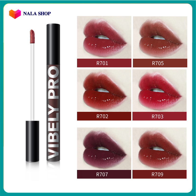 Son kem son môi VIBELY cao cấp 6 màu tùy chọn - [NaLa Shop]