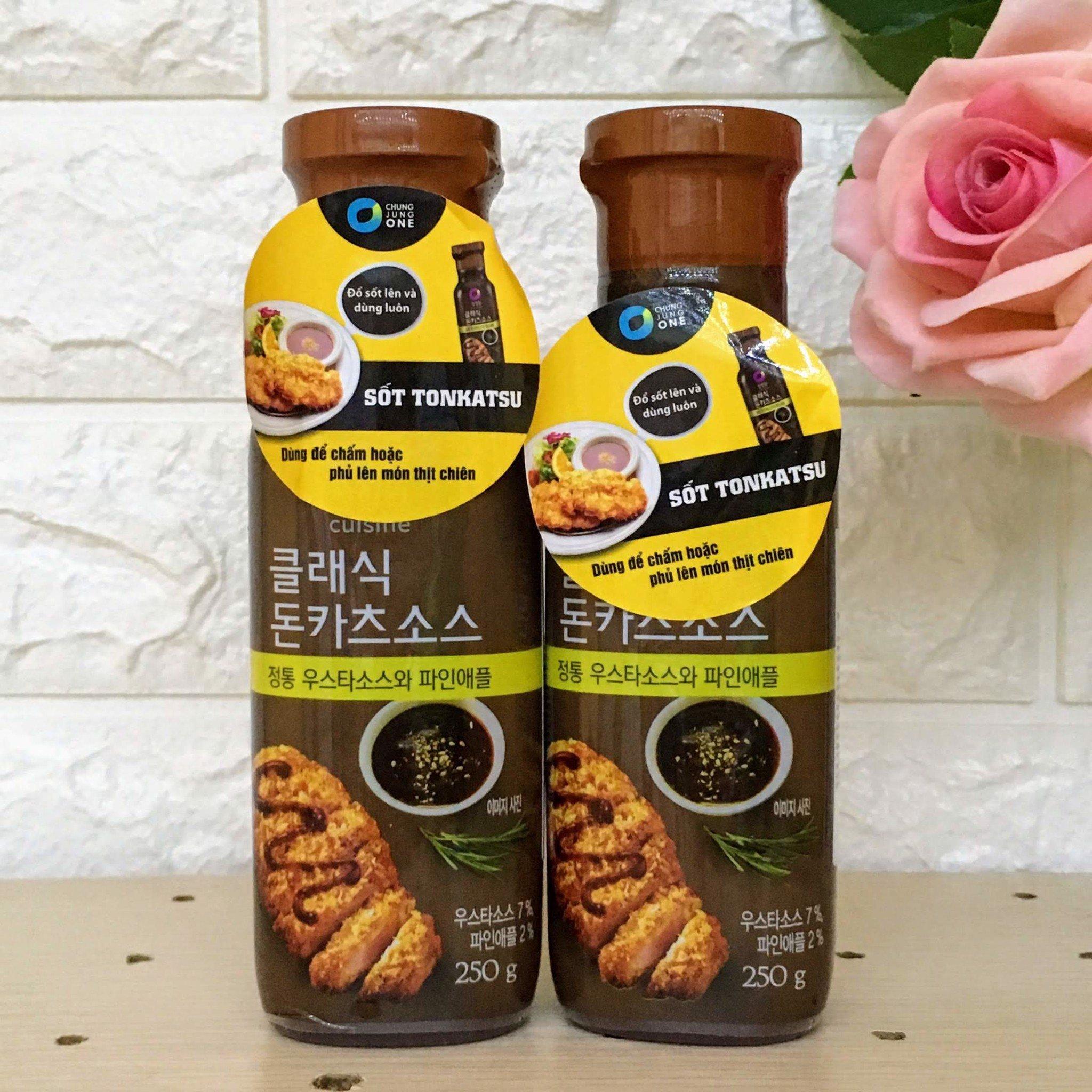 Sốt Tonkatsu ăn kèm cho món thịt chiên, rán vị chua ngọt, nhập khẩu HÀN QUỐC 250g