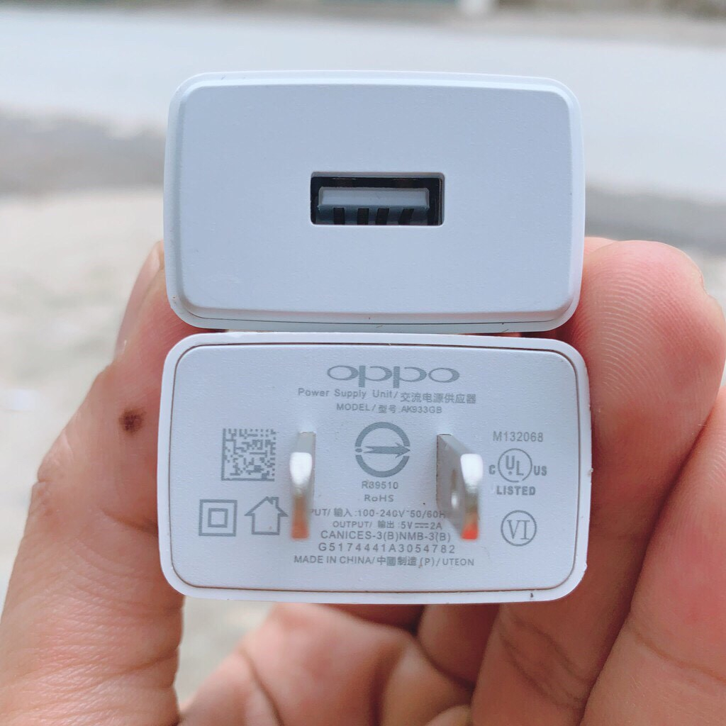 Củ Sạc OPPO 2A AK-933 Sạc Nhanh - Không Nóng Máy