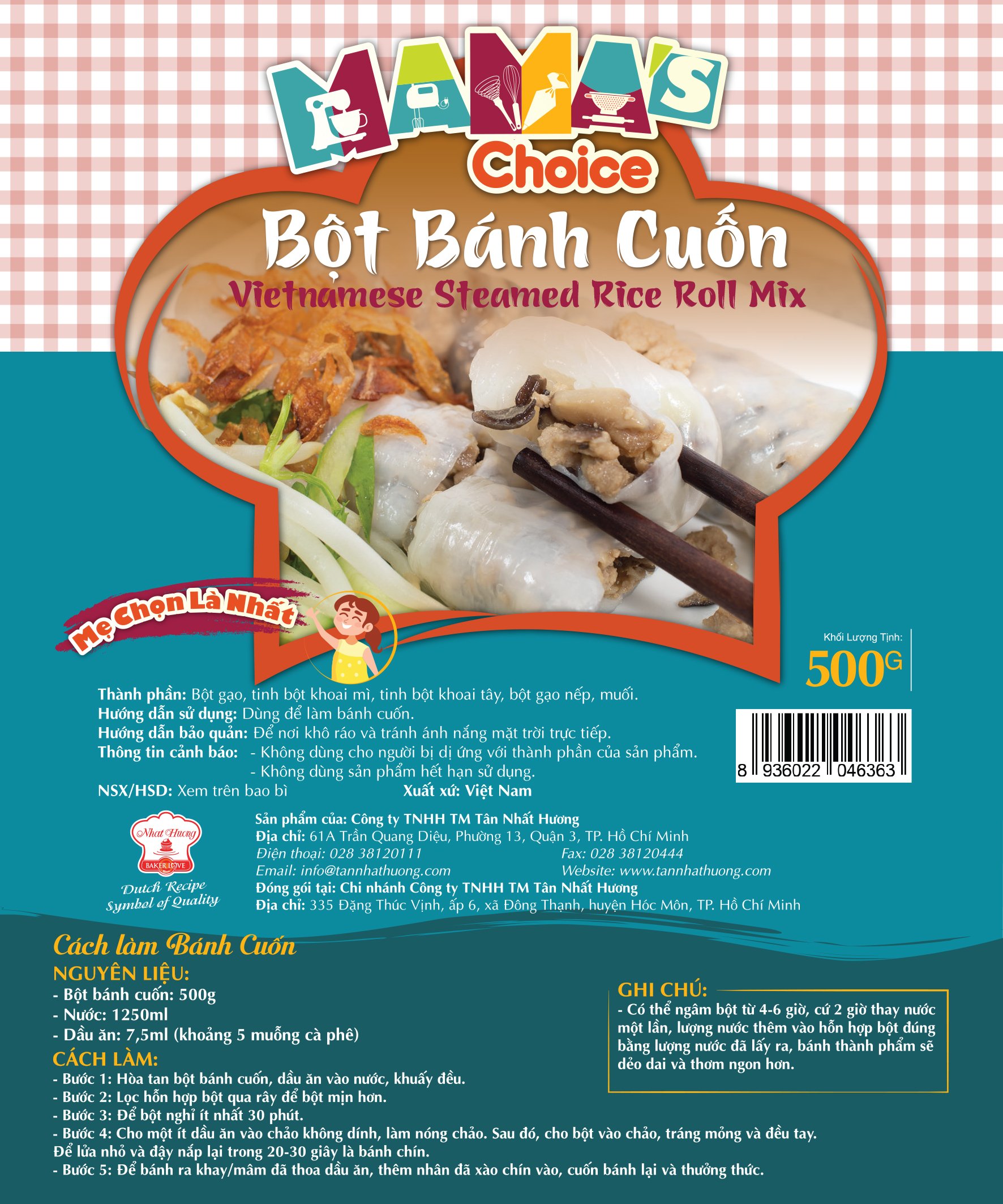 Bột bánh cuốn mama’s choice 500gr nhất hương