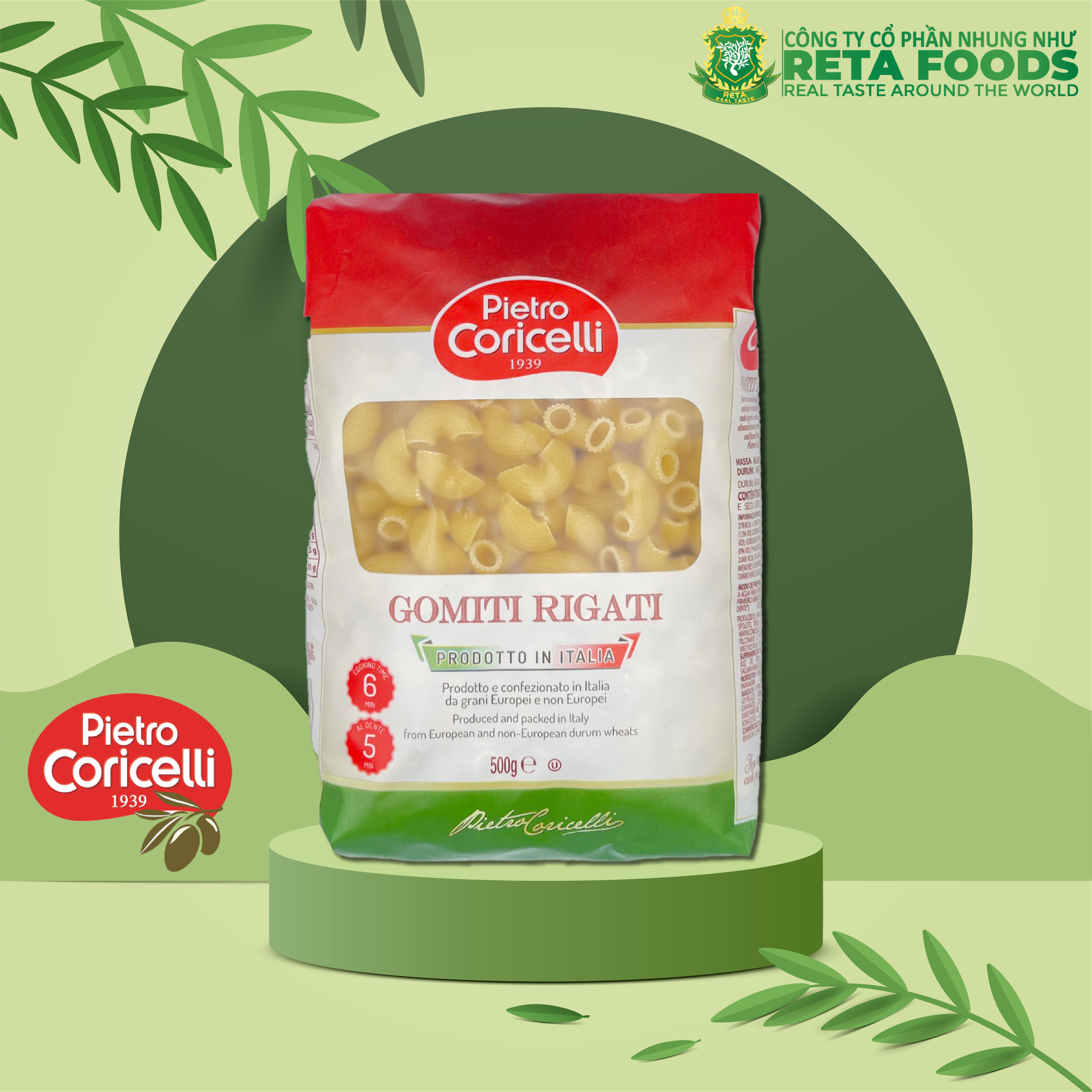 Mì Ý Pietro Coricelli Elbows 500g