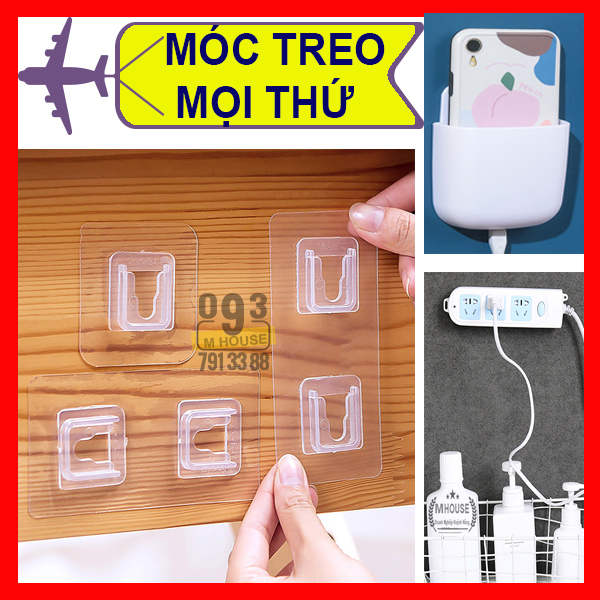 Miếng dán chữ u t dán tường móc treo đồ dán gắn tường