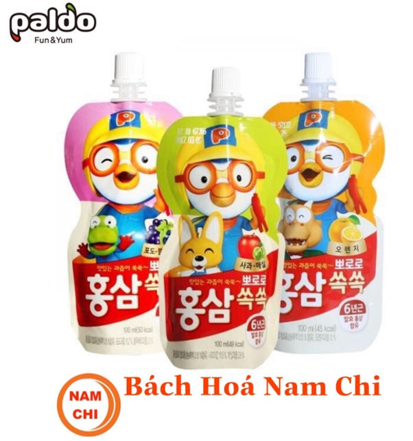 Nước hồng sâm 6 năm tuổi cho bé pororo - hàn quốc