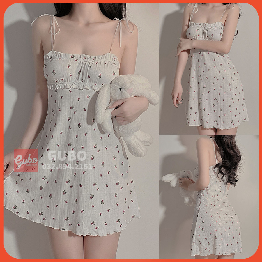 Váy ngủ sexy hai dây gợi cảm váy ngủ hai dây ulzzang gợi cảm hot 2023 GUBOV87L1