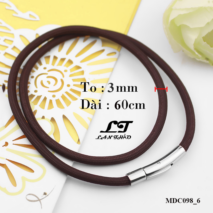 [HCM]Dây chuyền Thái 3li dài 60cm màu nâu MDC098-6