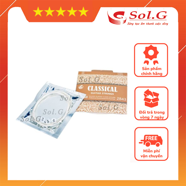 Dây đàn guitar classic vines ga-c50 chính hãng - dây đàn nilon phân phối chính hãng solg