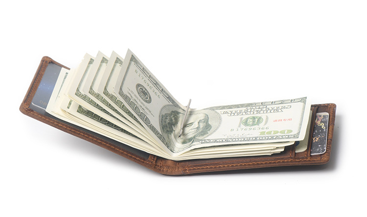 Ví mini kẹp tiền bỏ túi d10 – money clip wallet