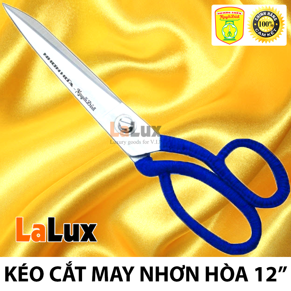 Kéo Cắt Vải Thợ May - Kéo Cắt May Chuyên Nghiệp NHƠN HÒA 12TR - Kéo Cắt Vải Cao Cấp - NHK-12TR ( Giao Hàng Màu Ngẫu Nhiên )