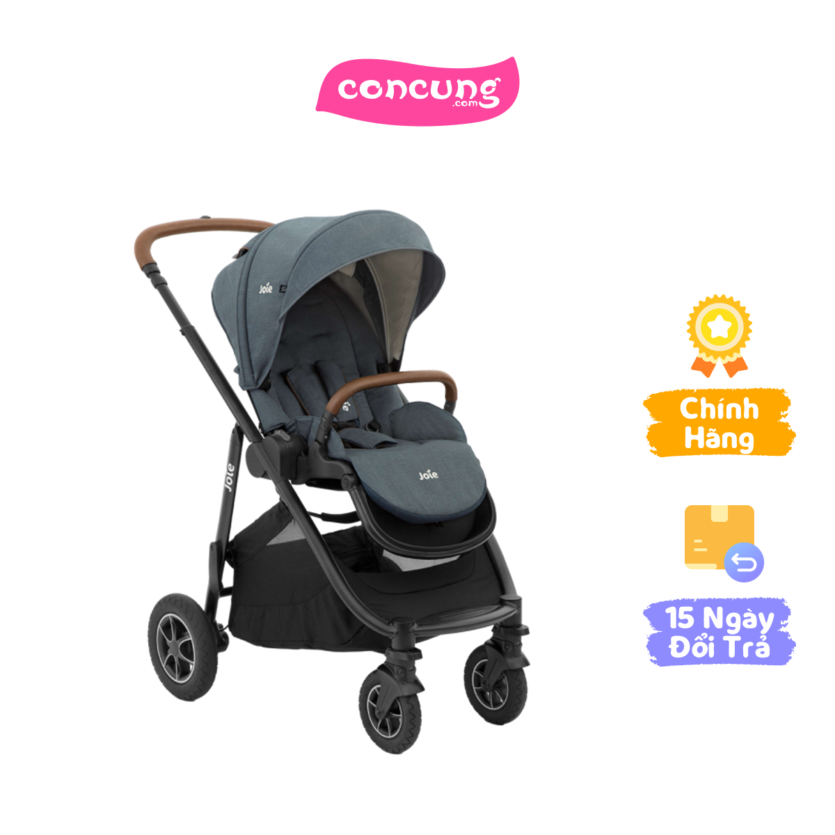 Xe đẩy trẻ em Joie Versatrax W/ RC & ADPT Lagoon (S1803EALAG000)