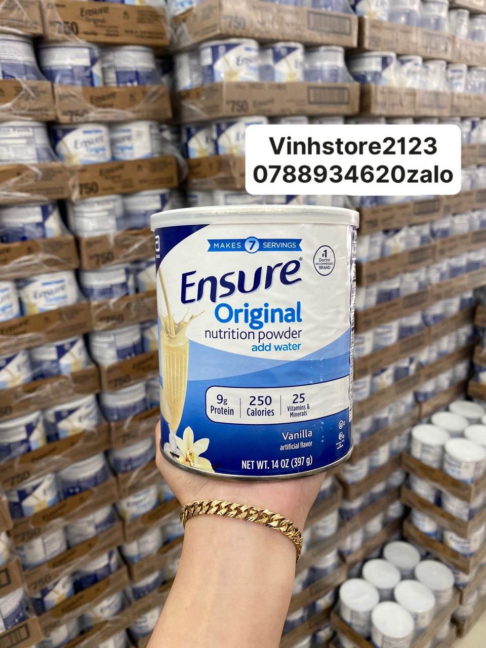 Date 2023 lốc 6 sữa bột ensure hương vanila 397g - mỹ