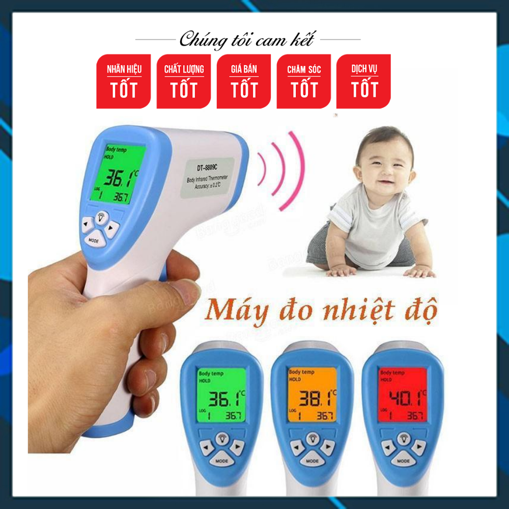 Nhiệt kế hồng ngoại nhiệt kế đa năng wb63, đo nhiêt độ cơ thể, nhiệt độ nước tắm, nhiệt độ nước pha sữa cho bé