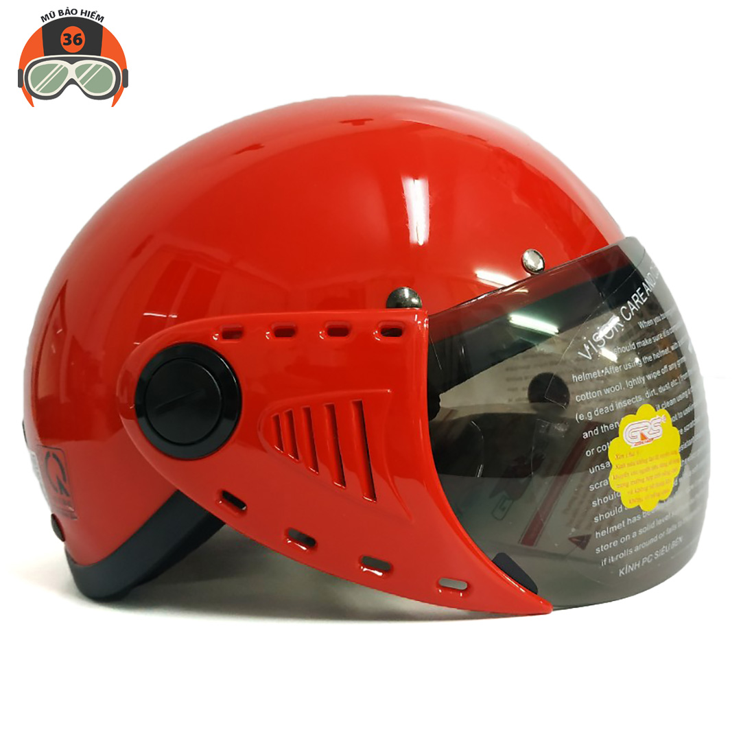 Mũ bảo hiểm nửa đâu GRS A08K size nhỏ - dành cho người trưởng thành có vòng đầu nhỏ