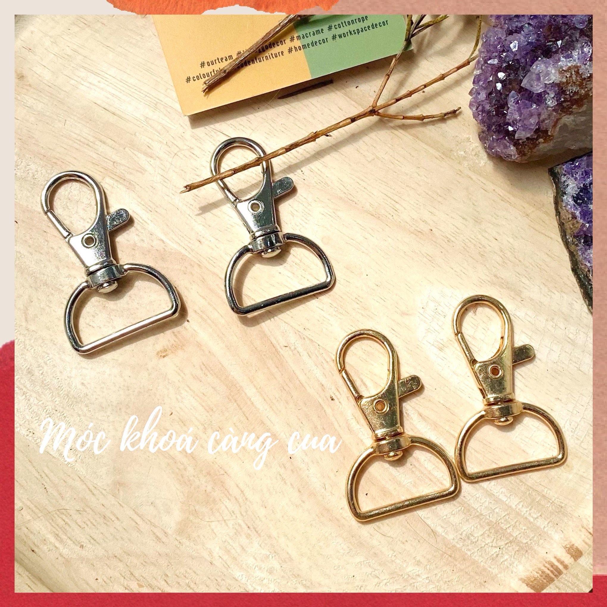 Móc khóa càng cua 2cm - 1 cái