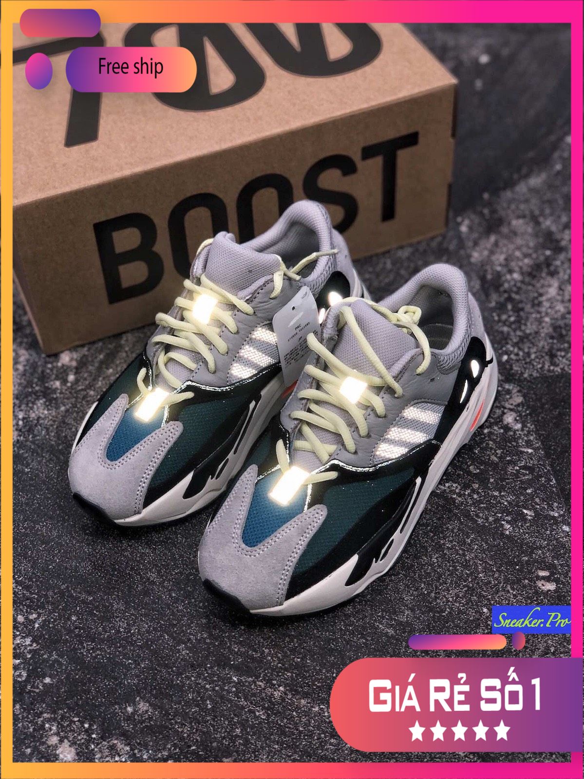 [FreeshipMAX] (VIDEO CẬN CẢNH +SALE ĐẬM NHẤT NĂM) Giày thể thao YEEZY BOOST 700 OG Wave runner dành cho nam nữ thời trang cá tính năng động