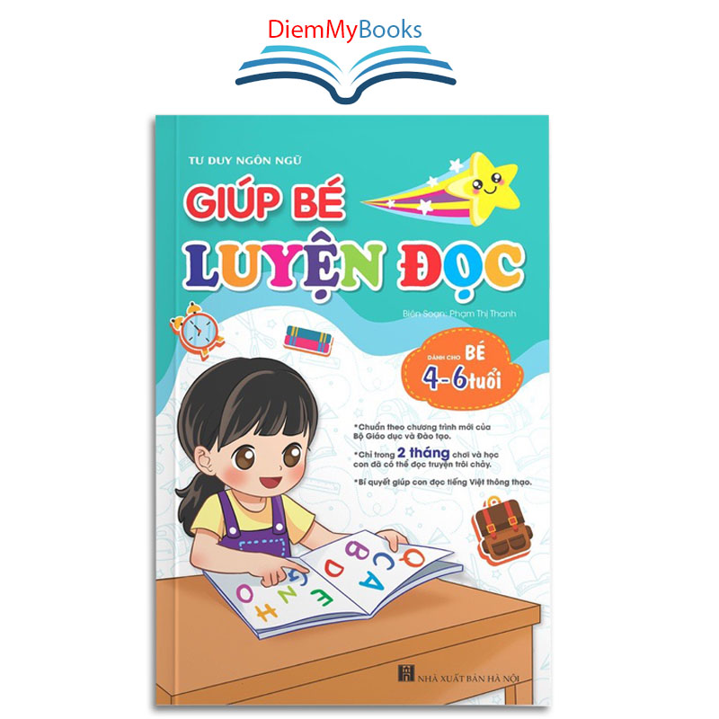 Sách khổ to - giúp bé luyện đọc tư duy ngôn ngữ - chuẩn bị cho bé tự tin vào lớp 1 cho bé từ 4 5 6 tuổi 128 trang