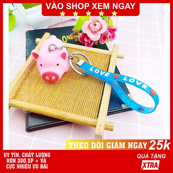 Móc khóa heo bóp kêu🐷FREESHIP🚛Có video thật🎥Móc khóa heo bóp kêu dễ thương ✓Móc khóa cute - Phát Huy Hoàng